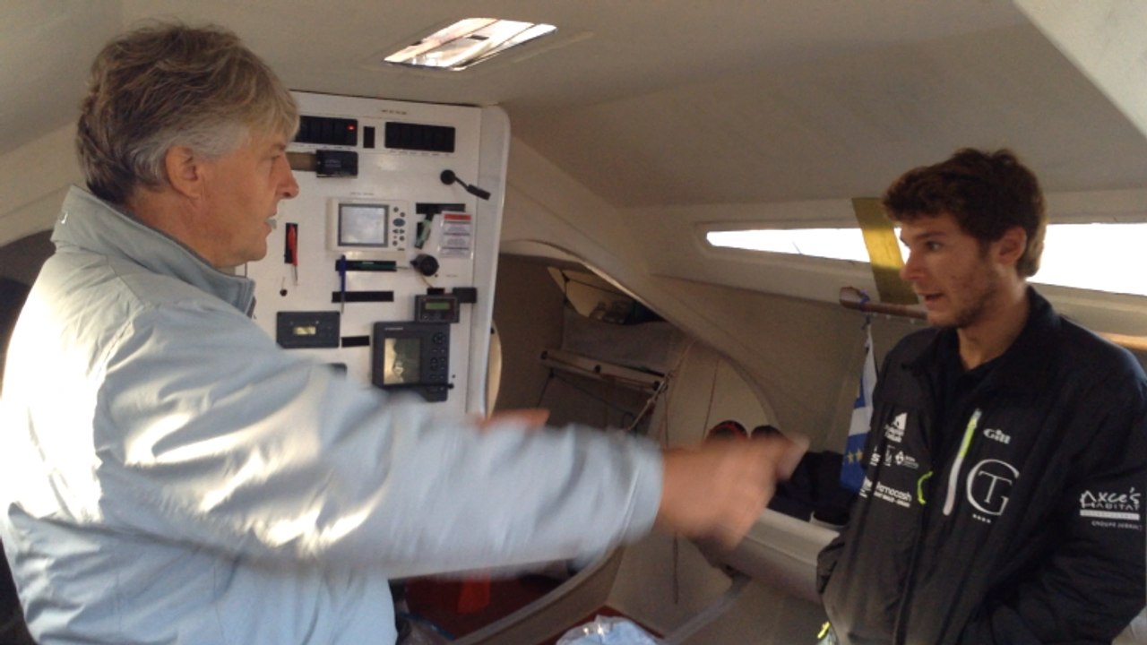 Route du Rhum : Laurent Bourgnon conseille Valentin Lemarchand