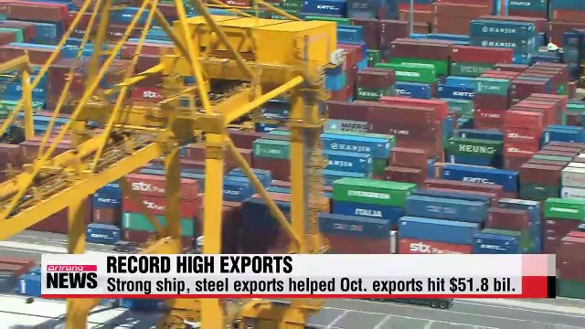 Exports, trade surplus hit record highs in October
