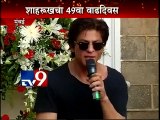 LIVE Shahrukh Khan 49th BIRTHDAY,Press Conference-TV9