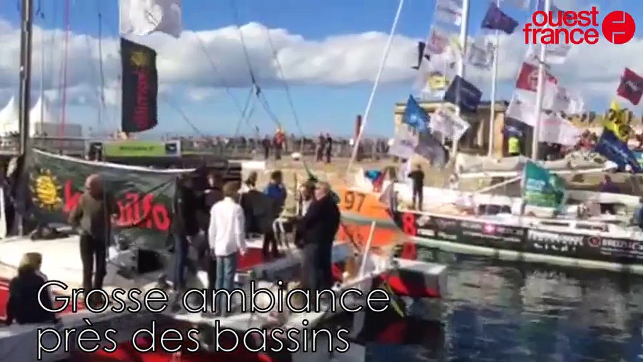 Route du Rhum : ambiance et sorties d'écluse