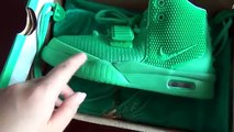 Perfect Nike Air Yeezy 2 Green Lantern Unboxing review