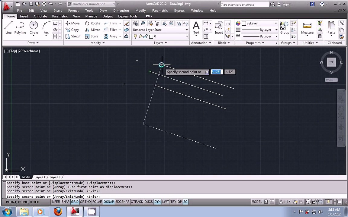 AutoCAD 2012 urdu tutorial part2 - Using the modify commands