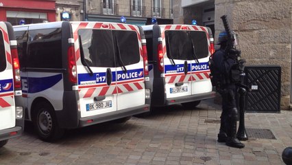 Manifestation à Nantes: 1eres violences