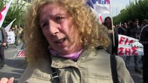 Grèce: manifestation contre l'austérité à Athènes