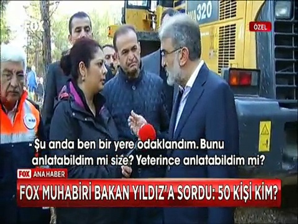 Fox muhabirinin 50 kişi kim sorusuna Bakandan biz işimize bakalım cevabı