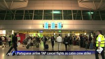 Cabin crew strike grounds Portuguese airline flights