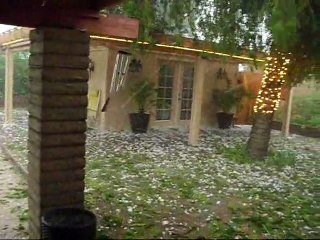 Une tempête de grêle impressionnante