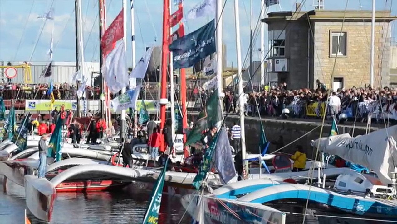 Sorties d'écluse - Route du Rhum 2014 à Saint-Malo la veille du départ