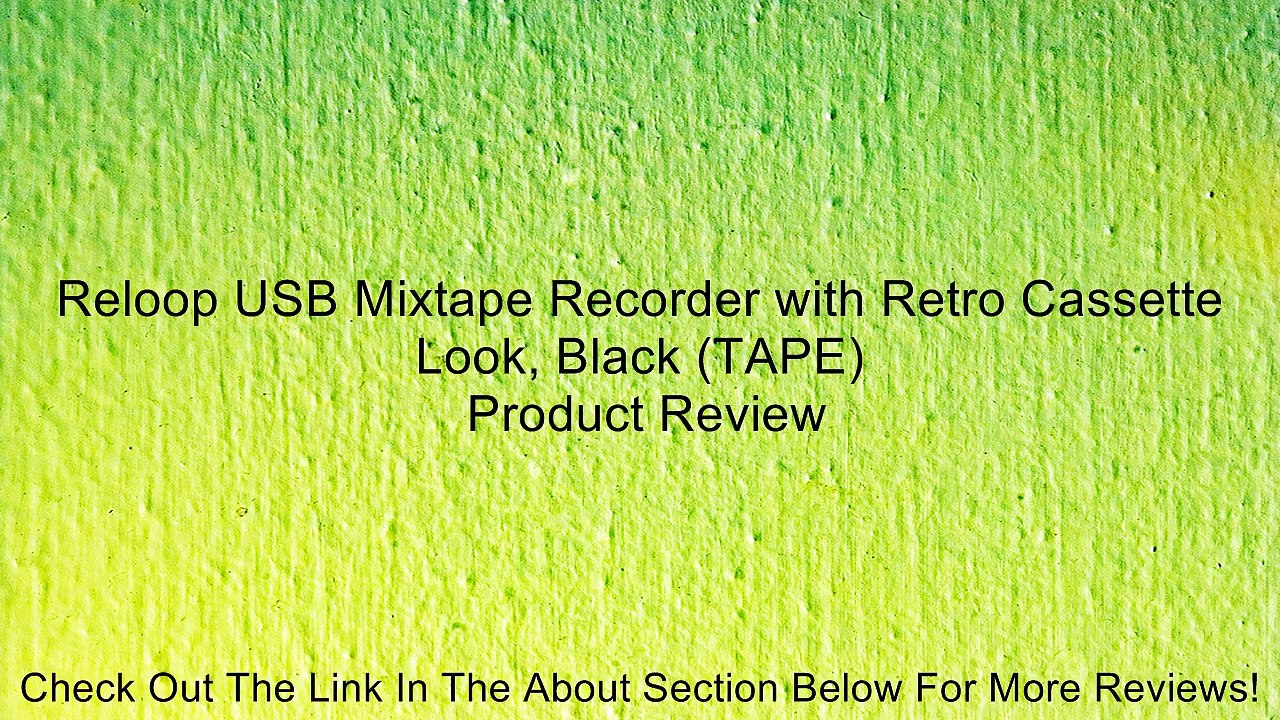 Reloop USB Mixtape Recorder with Retro Cassette Look, Black (TAPE) Review