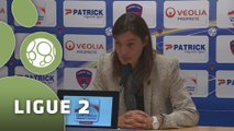 Conférence de presse Clermont Foot - Nîmes Olympique (3-0) : Corinne DIACRE (CF63) - José  PASQUALETTI (NIMES) - 2014/2015