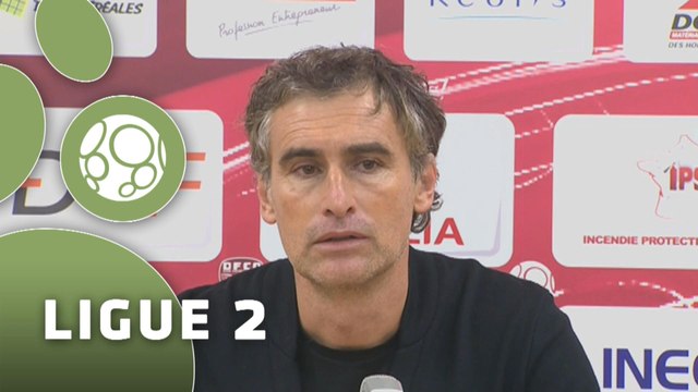 Conférence de presse Dijon FCO - AC Ajaccio (3-0) : Olivier DALL'OGLIO (DFCO) - Christian BRACCONI (ACAJ) - 2014/2015