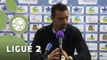 Conférence de presse US Créteil-Lusitanos - FC Sochaux-Montbéliard (1-2) : Philippe  HINSCHBERGER (USCL) - Olivier ECHOUAFNI (FCSM) - 2014/2015