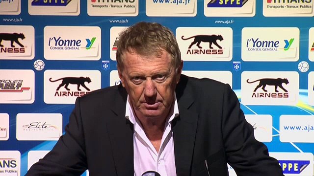 Réaction d'Alex Dupont après AJ Auxerre - Stade Brestois 29