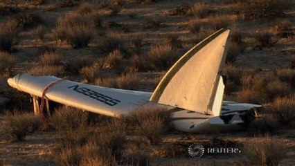First close look at fatal Virgin Galactic crash site