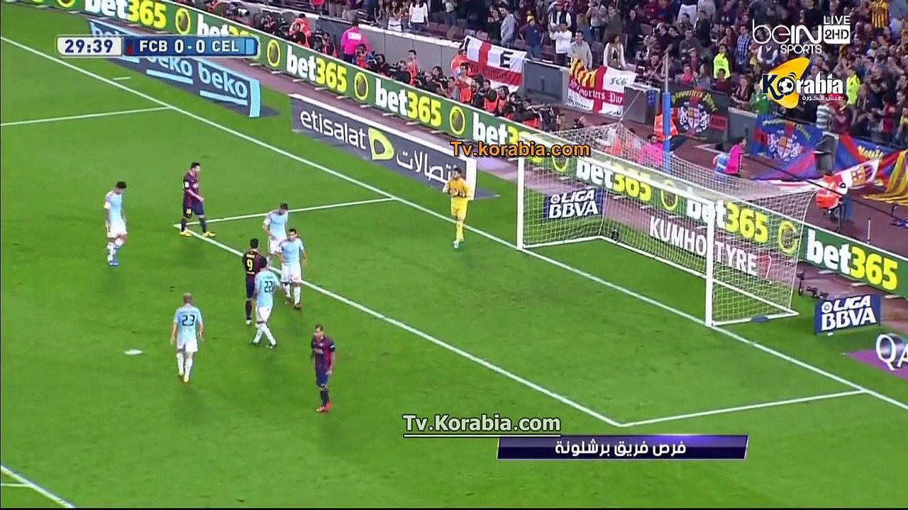 ملخص مباراة برشلونة - سيلتا فيغو 1-11-2014 الدو...