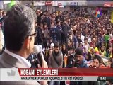 Kobani Eylemleri Hakkari'de basın açıklamasının ardından çıkan olaylar