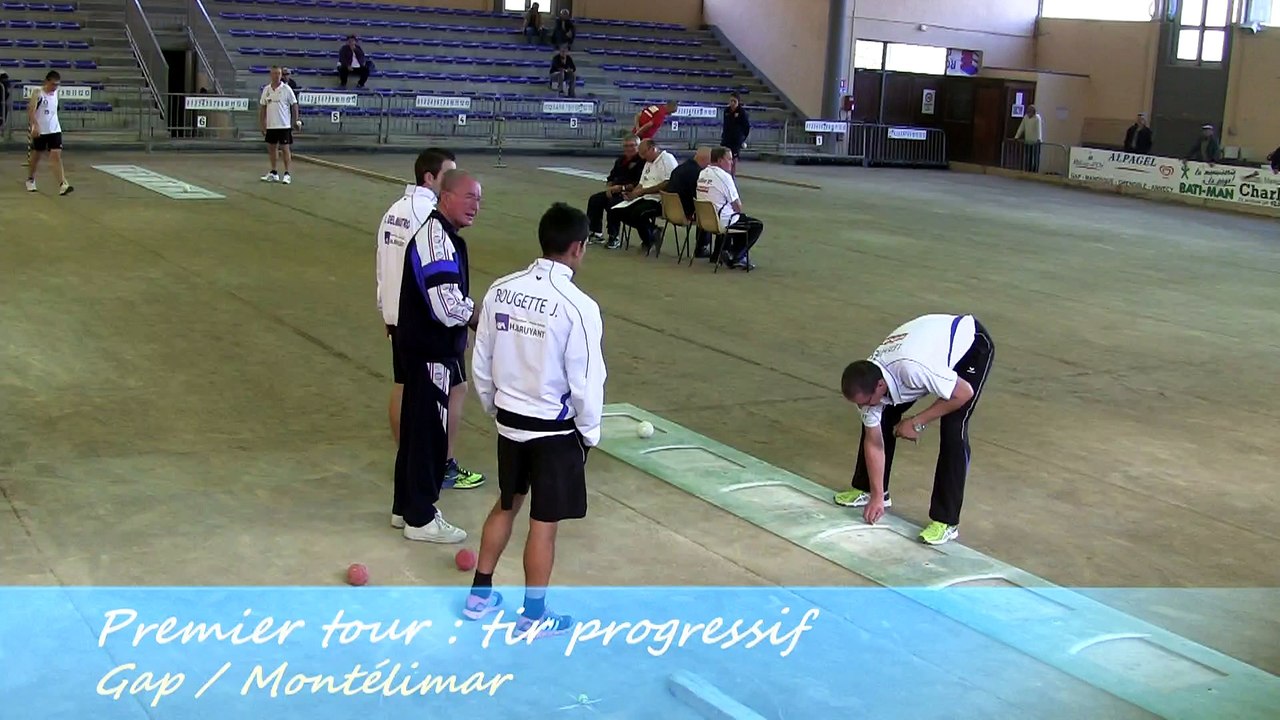 Premier tour, tir progressif, Gap contre Montélimar, Sport Boules, J3 Elite 2014 2015