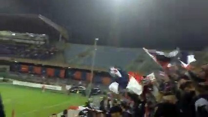 Bandiere nella curva del Cagliari (Cagliari - Milan 1-1 29/10/14)