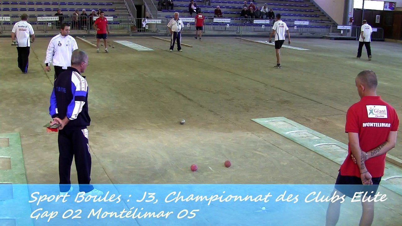 Second tour intégral, Gap contre Montélimar, Sport Boules, J3 Elite 2014 2015