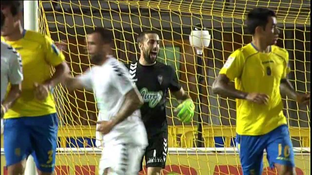 2ª División 2014-2015 - 11ª Jornada - UD Las Palmas vs Albacete Balompié (2-1) HERNÁN y ROQUE