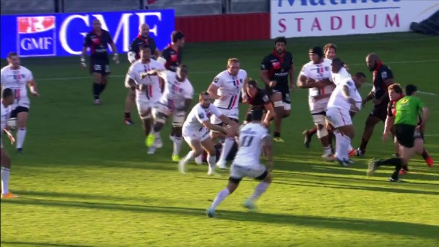 TOP14 - Lyon-Toulouse: Essai Yannick Nyanga (TLS) - J10 - Saison 2014/2015