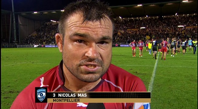 TOP14 - La Rochelle-Montpellier: Interview Nicolas Mas (MON) - J10 - Saison 2014/2015