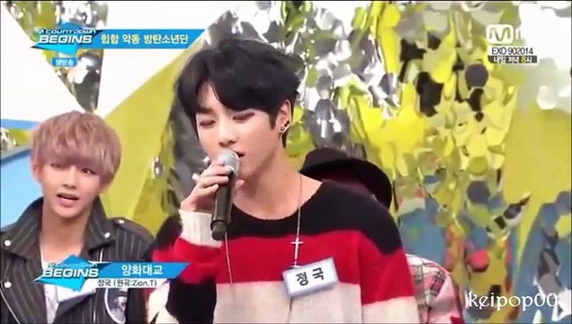 141023 BTS jungkook singing working cut