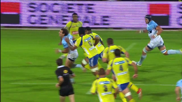 TOP14 - Bayonne-Clermont: Essai Martin Bustos Moyano (BAY) - J10 - Saison 2014/2015