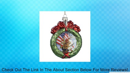 Kurt Adler Boy Scouts Red and Green Wreath With Flag Christmas Ornament Review