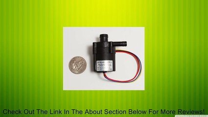 12V-TL-B04-8L - Micro-DC Circulating Pump Review