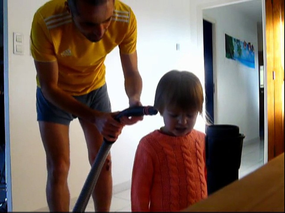 la queue de l'aspirateur