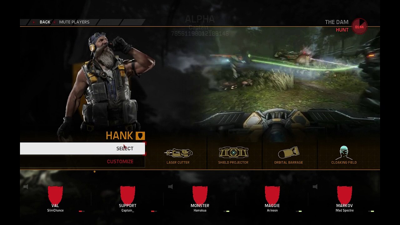 Evolve Big Alpha Online Match Part - Playing As A Hunter