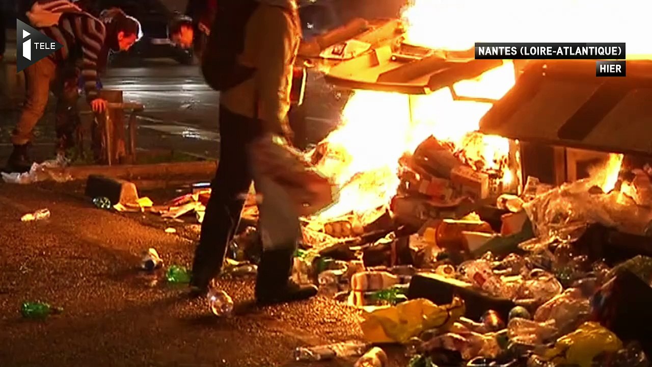 Soirée d'affrontements à Nantes et Toulouse
