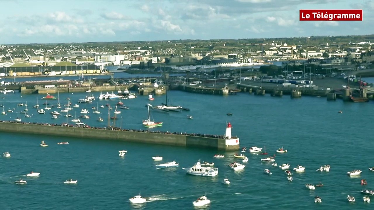 Route du Rhum - Destination Guadeloupe. Les Ultimes quittent Saint-Malo