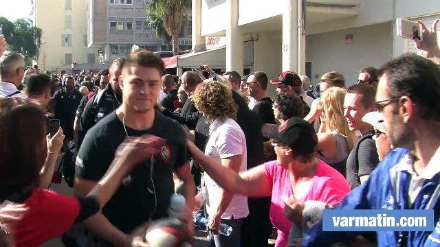 RCT-Grenoble: l'arrivée des Toulonnais au stade Mayol