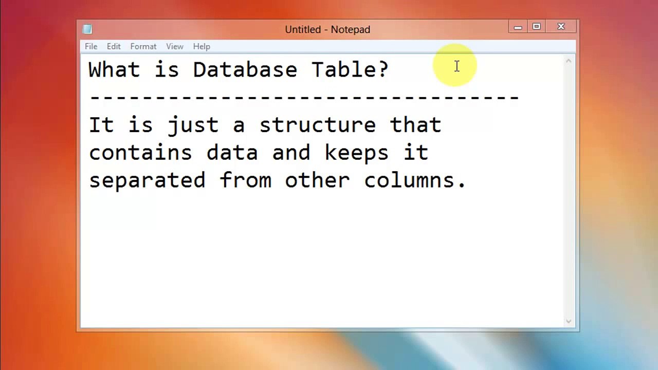 2. What is Database Table - Part 2 - Urdu Tutorials