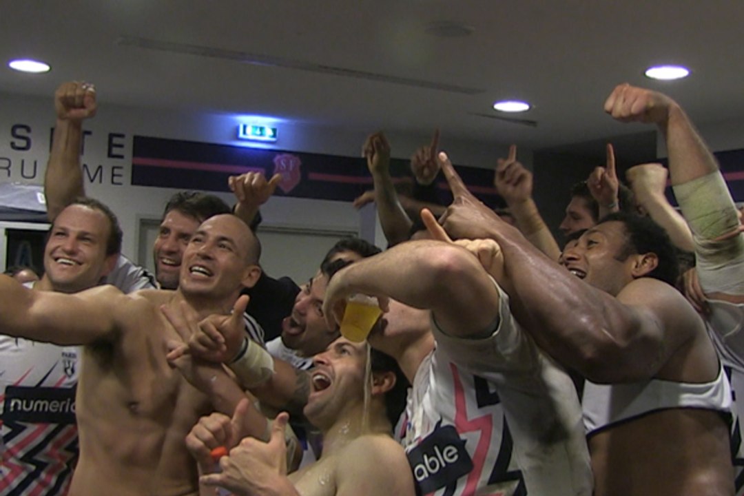 Au coeur du vestiaire après la victoire