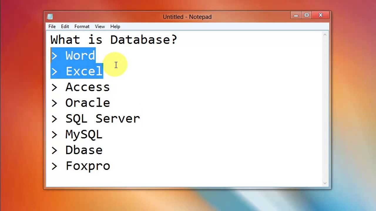 1. What is Database - Part 1 - Urdu Tutorials