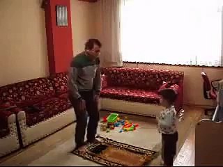 Naughty Kid with his father