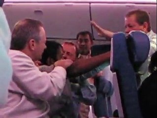 Indian man at Aircraft for first time