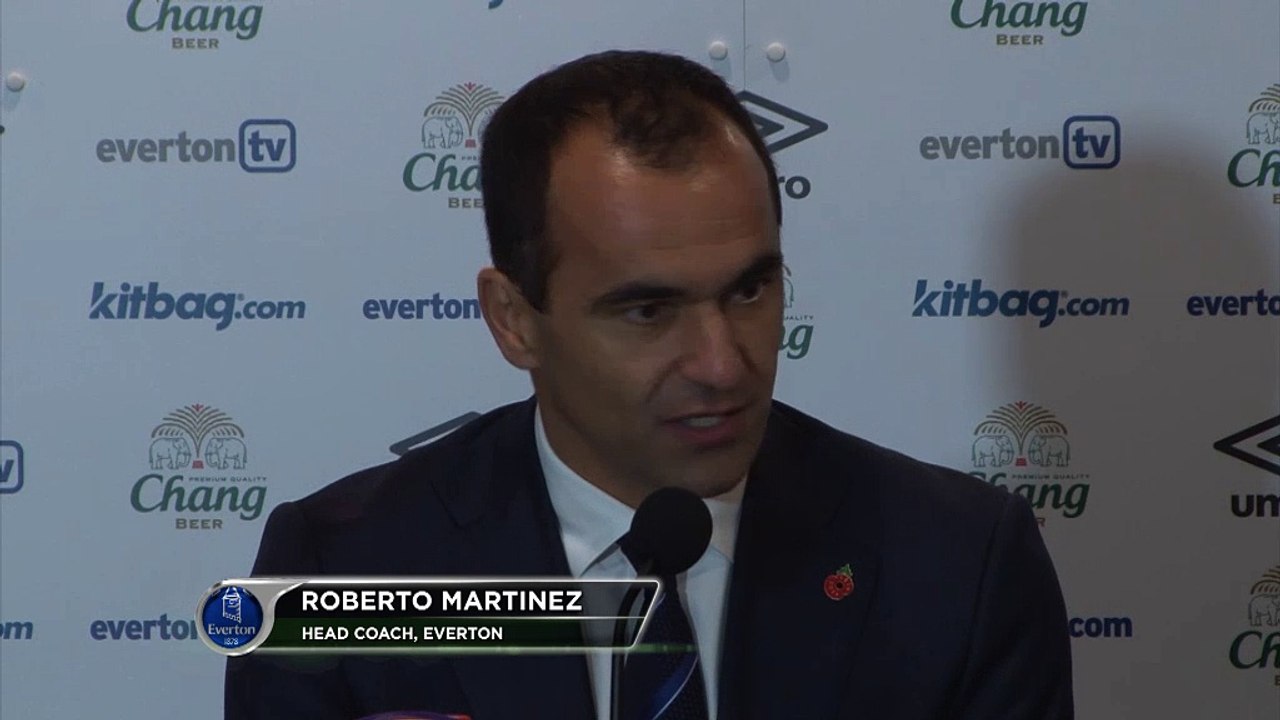 Roberto Martínez, decepcionado tras el empate ante el Swansea