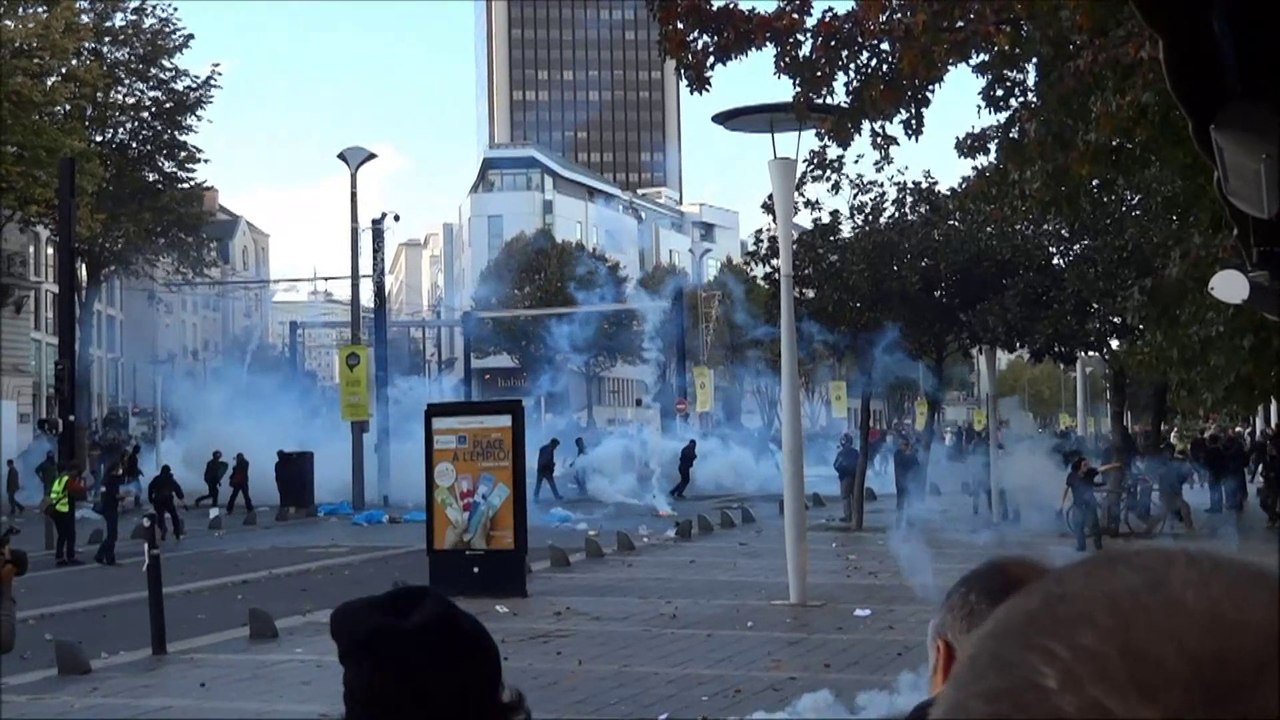 Hommage à Rémi Fraisse : la manifestation de Nantes dégénère