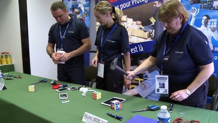 Opération destruction de contrefaçons à l'aéroport de Lyon