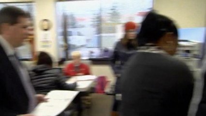 Democratic Senator Mark Begich casts vote in Alaska