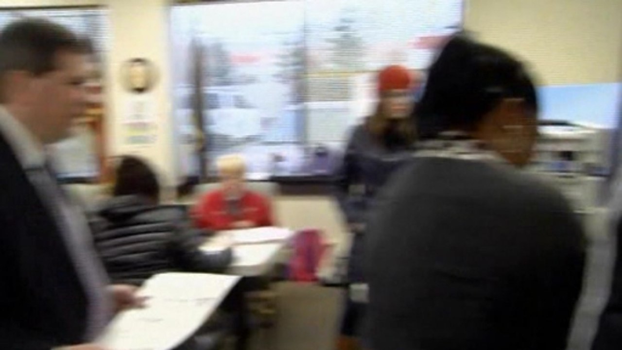 Democratic Senator Mark Begich casts vote in Alaska