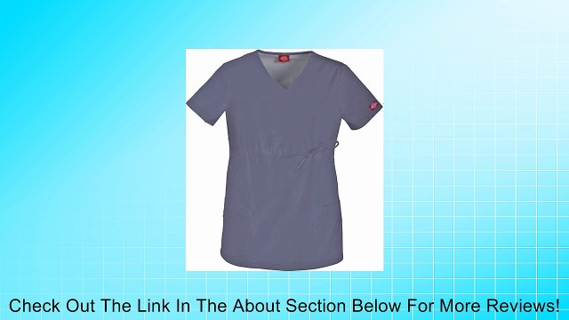 Dickies Gen Flex Maternity Mock Wrap Scrub Top Review