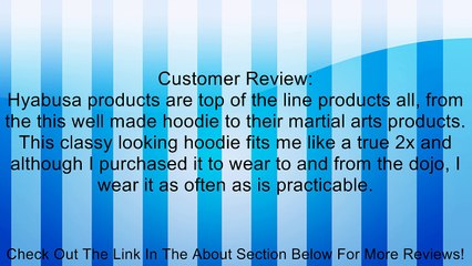 Hayabusa Official MMA Champion Hoodie - Black Review