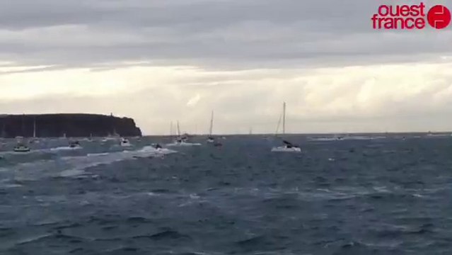 Route du Rhum : passage difficile du Cap Fréhel