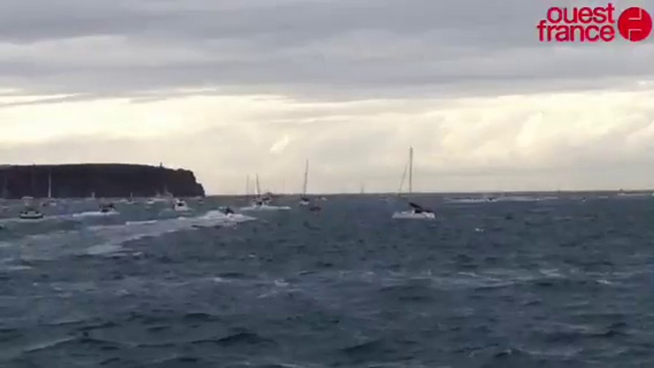 Route du Rhum : passage difficile du Cap Fréhel