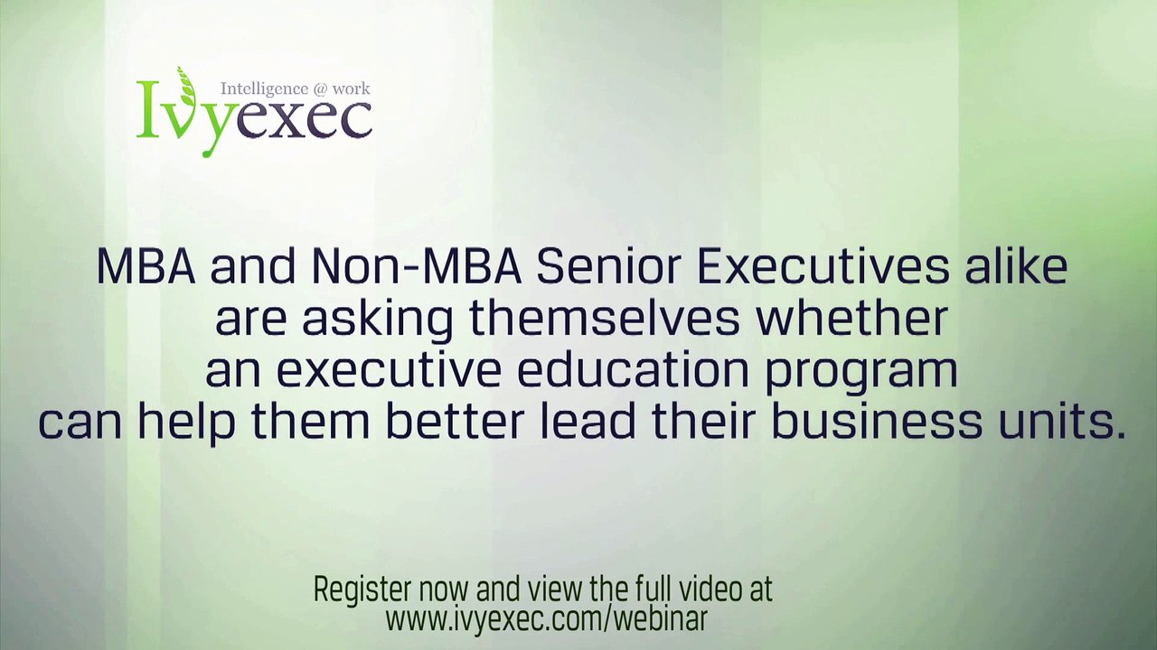 Are Executive Programs Worth It